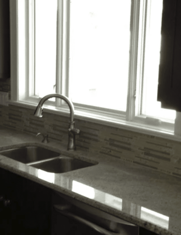 Remodeled tile kitchen in Glen Ellyn, IL from Superb Carpets, Inc.